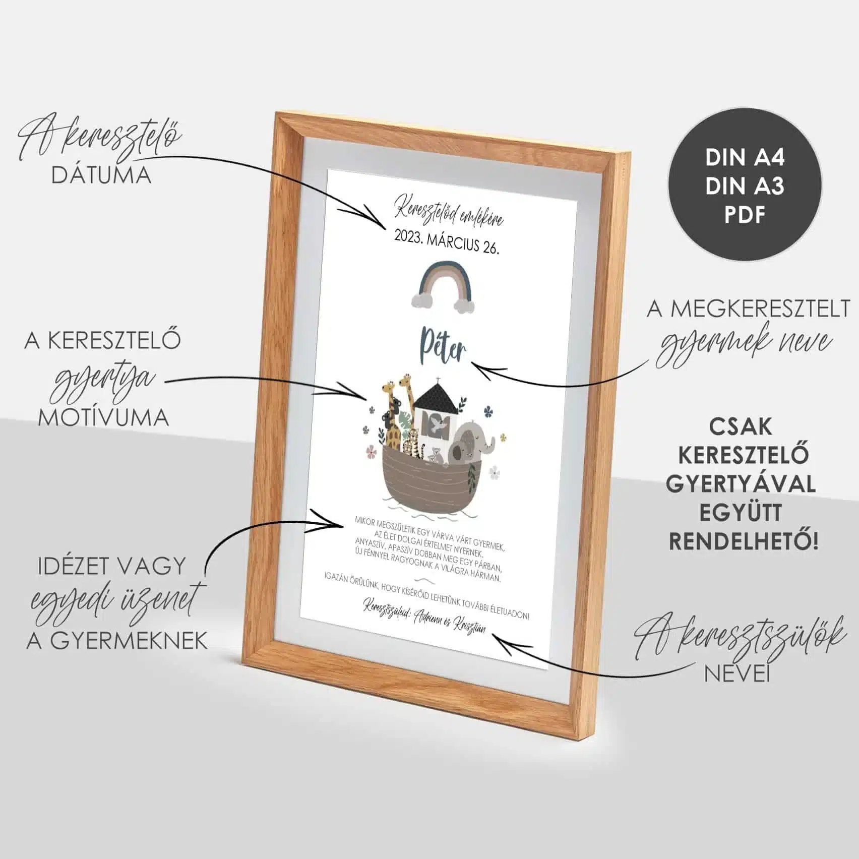 Keresztelő emléklap