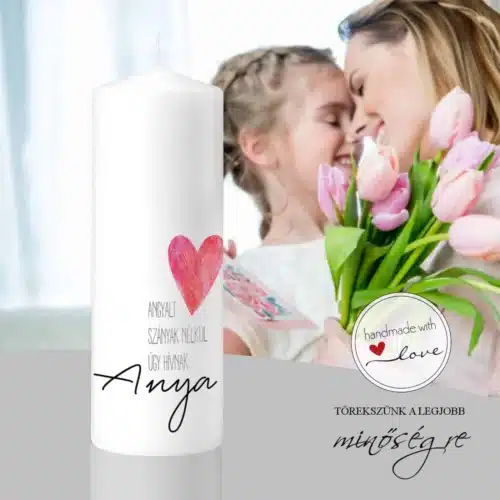 Angyal szárnyak nélkül anyáknapi gyertya