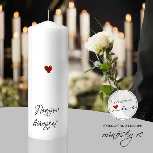Nagyon hiányzol kegyeleti gyertya