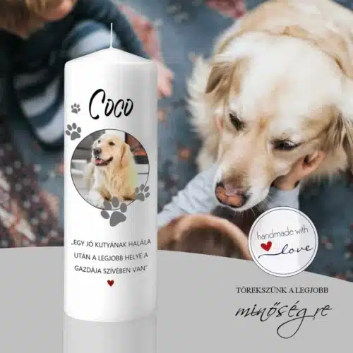 Coco házi kedvenc emlékgyertya