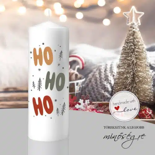 Ho-ho-ho karácsonyi gyertya