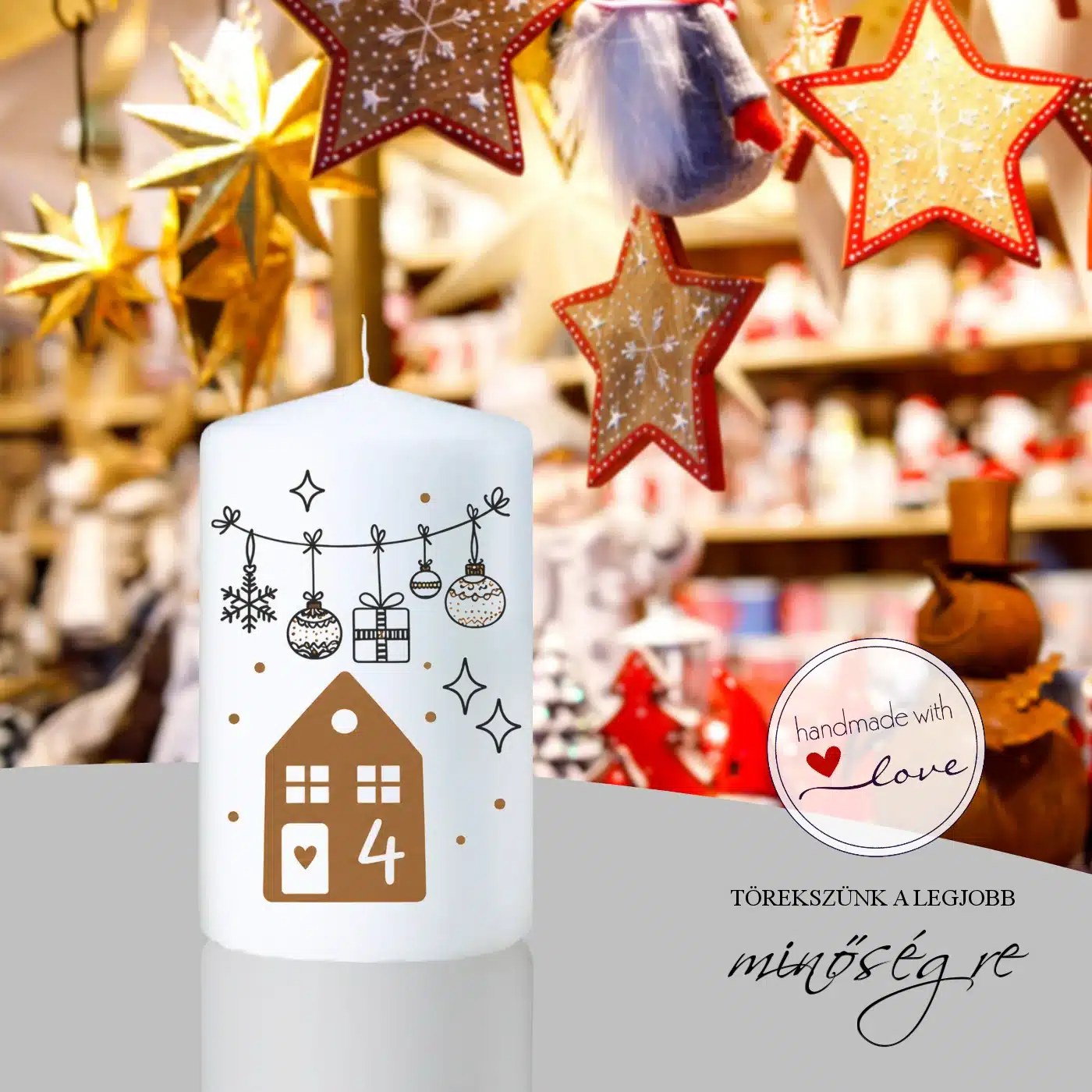 Adventi varázslat adventi gyertyaszett 4 darabos