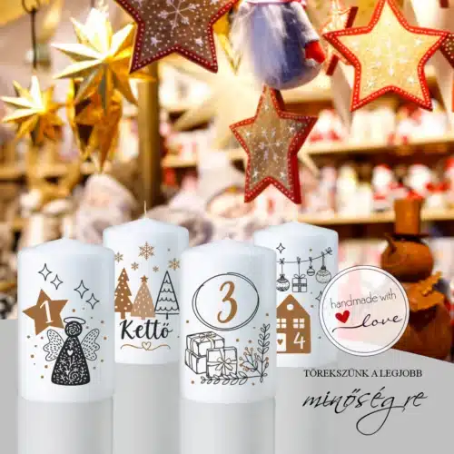 Adventi varázslat adventi gyertyaszett 4 darabos